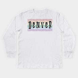 LGBTQ PATTERN AMERICA DENVER Kids Long Sleeve T-Shirt